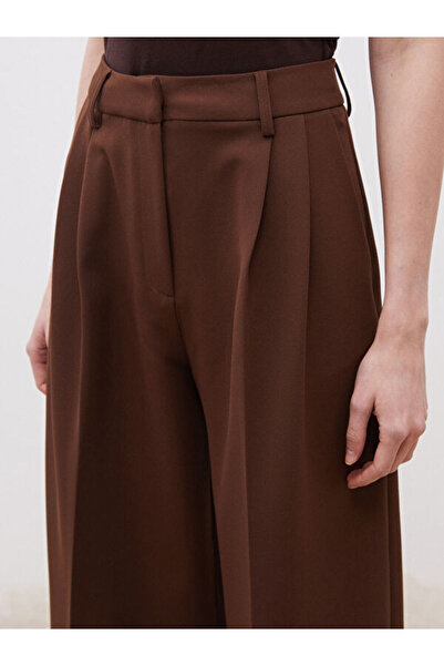 LC Waikiki Loose Fit Crepe Women's Pleated Pants