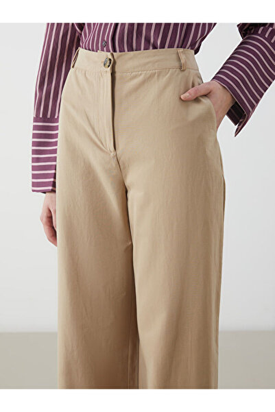 LC Waikiki Standard Fit Poplin Women's Trousers