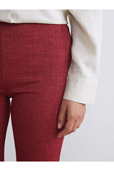 LC Waikiki Elastic Waist Textured Women's Trousers