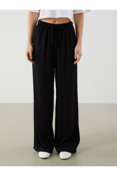 LC Waikiki Wide Leg Women's Trousers with Elastic Waist