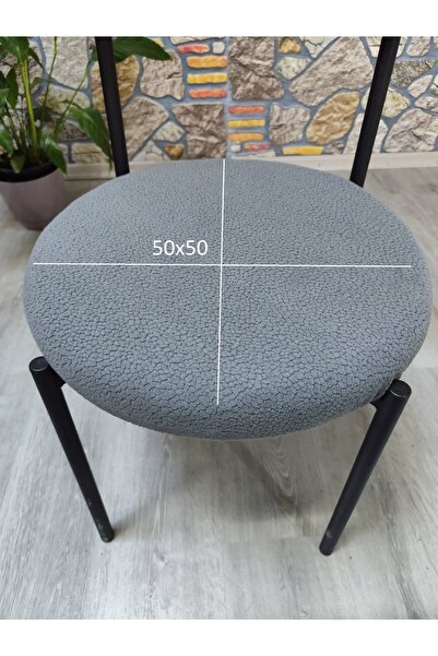 COVER TEKSTİL YENI MODEL SANDALYE KILIFI OTURMA 50X50 AGAÇ KABUĞU