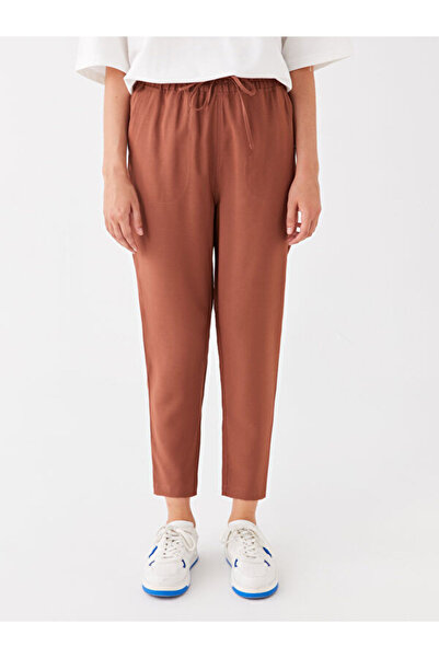 LC Waikiki Carrot Cut Women's Trousers with Elastic Waist