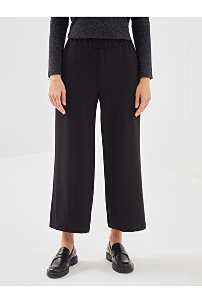 LC Waikiki Wide Leg Women's Trousers with Elastic Waist