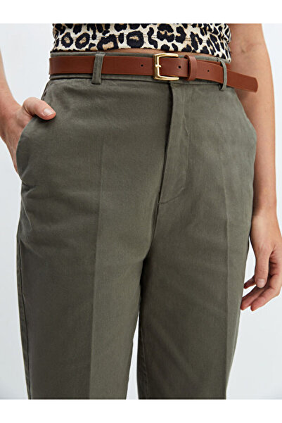 LC Waikiki Waist Belted Loose Fit Women's Trousers