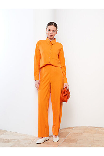 LC Waikiki Women's Elastic Waist Straight Trousers