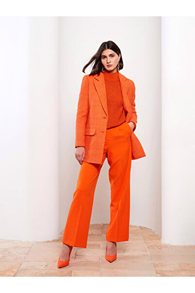 LC Waikiki Women's High Waist Standard Fit Straight Trousers