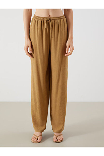 LC Waikiki Elastic Waist Textured Women's Trousers