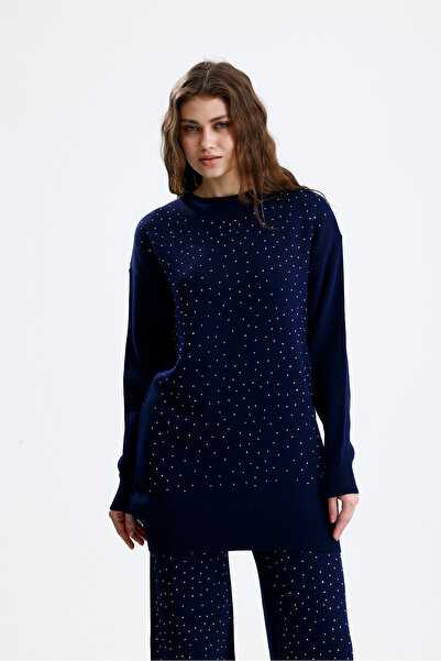 markazzi Women's Stone Shimmer Knitwear Set