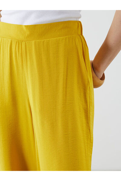 LC Waikiki Wide Leg Women's Trousers with Elastic Waist