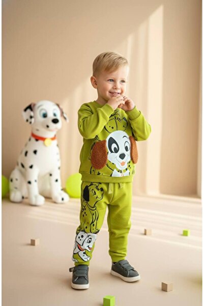 Pinkitokids Dalmatians 3D Sweatshirt and Sweatpants Set