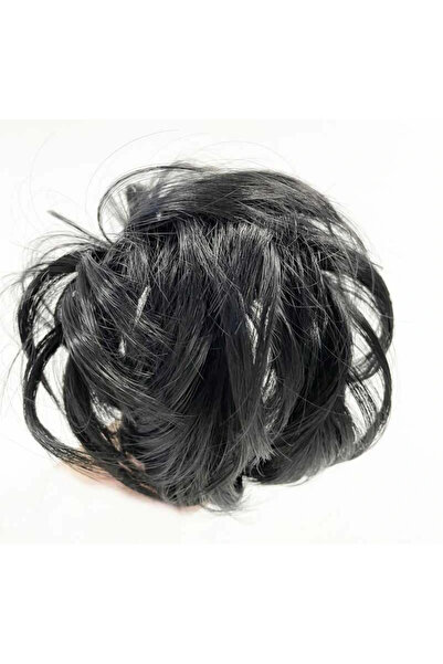 CT STONES Black Color Flat Model Pre-Stranded Hair-Shaped Wig Hairpiece Buckle