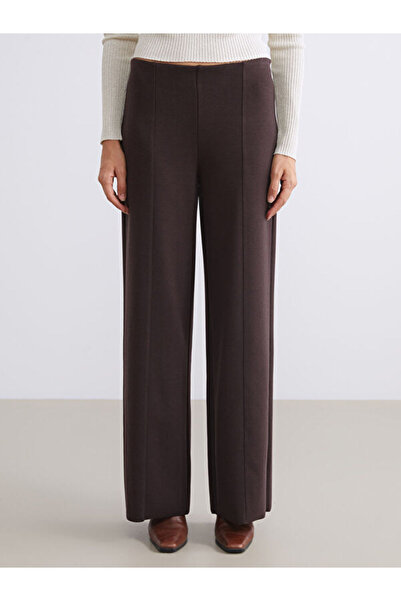 LC Waikiki Wide Leg Women's Trousers with Elastic Waist