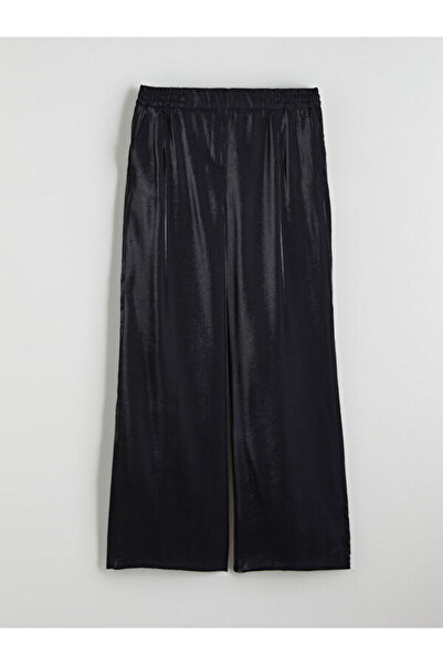 LC Waikiki Satin Women's Trousers with Elastic Waist