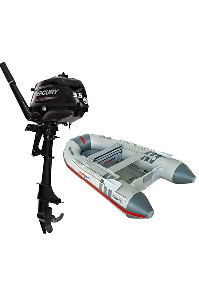 marinport 300 Ahşap Tabanlı Şişme Bot + Mercury 3.5 HP Deniz Motoru