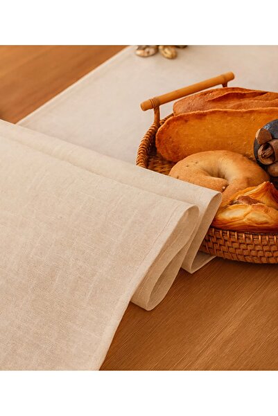 MiniStand Dining Table Runner Cotton Natural Raw Cloth Fabric Vintage Design Runner