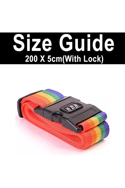 Other Heavy-duty, non-slip plastic luggage Belt - Rainbow