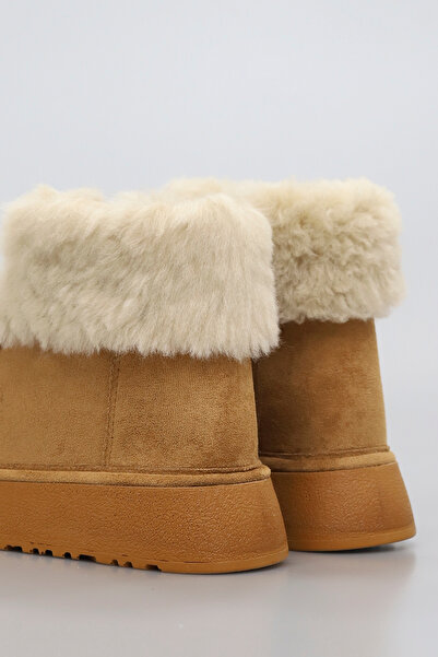 kajal ayakkabı Irina Thick Sole Fur Boots