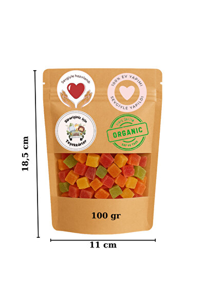 DOYPACK 11x18,5 Kraft Pencereli 50 Adet + 50 Adet Sticker