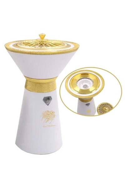 Oud BAKHOOR Unique Electric Incense Burner, USB Rechargeable Arabic Bakhoor Burner, Portable Oud Burner with Qui