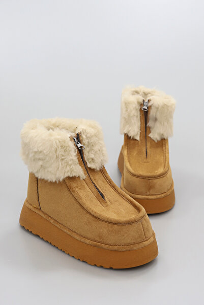 kajal ayakkabı Irina Thick Sole Fur Boots