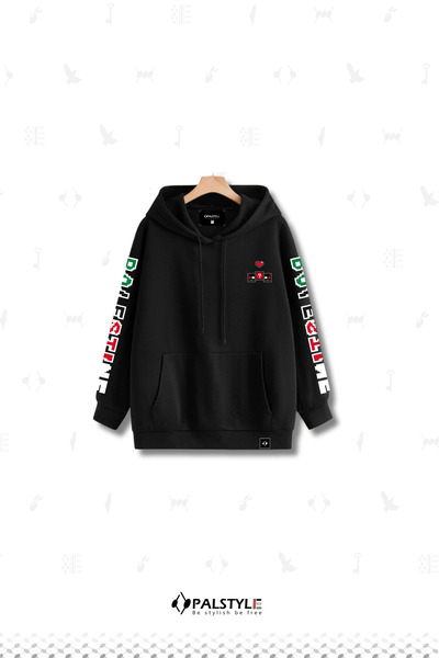 PALSTYLE هودي ماريو – موضة الشارع الفلسطينية - جديد - قصة فضفاضة Unsix