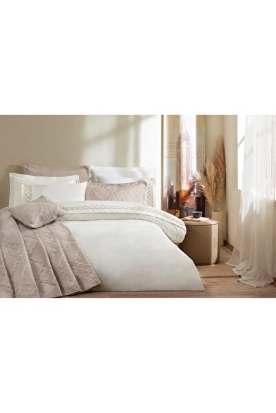 Özdilek Yatak Örtülü Nevresım Takımı Perla Bej
