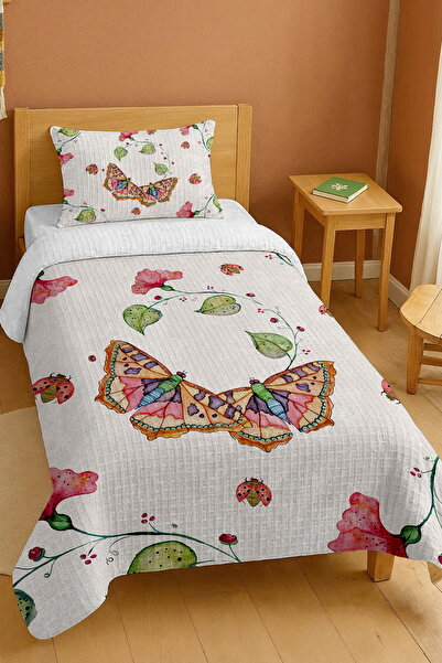 EVPANYA طقم بيكيه فردي بنمط الفراشة المهدئة مصنوع من القطن بنسبة 100%