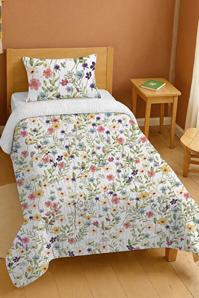 EVPANYA 100% Cotton Country Breeze Patterned Single Pique Set