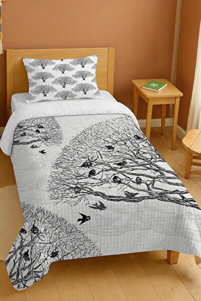 EVPANYA طقم بيكيه فردي بنمط رقص الطيور مصنوع من القطن بنسبة 100%