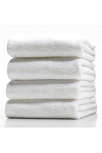 Özdilek منشفة حمام فندقية 100% قطن 70 × 140 أبيض (4 قطع)