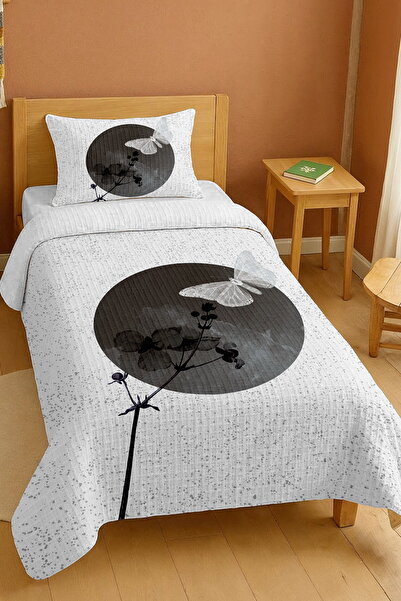 EVPANYA طقم بيكيه فردي بنمط الفراشة في ظل القمر مصنوع من القطن بنسبة 100%