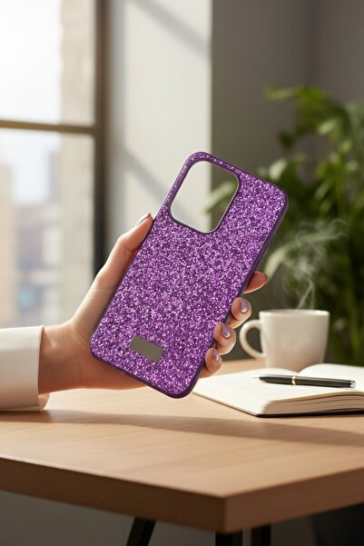 Genel Markalar Oppo Reno 13 5G Kırçıllı Taşlı Venüe BTU Silikon Kapak