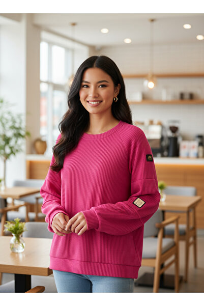 ihaoo Women's striped velvet blouse Velur