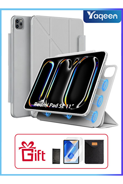 yaqeen Redmi Pad SE 11-Inch Pad Case 720 Degree Convenient Magnetic Attachment Shockproof Y Folding Stand