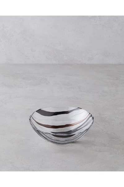 English Home Bol din sticlă Terra 16 cm maro-negru