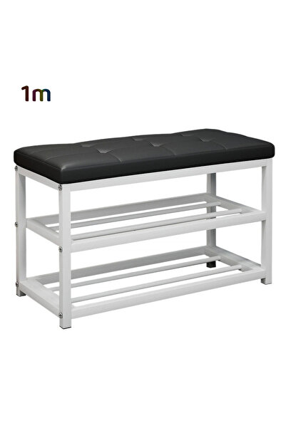 POWER مقعد للأحذية يستخدم عند المدخل، مزود بوسادة ناعمة ووظيفة تخزين