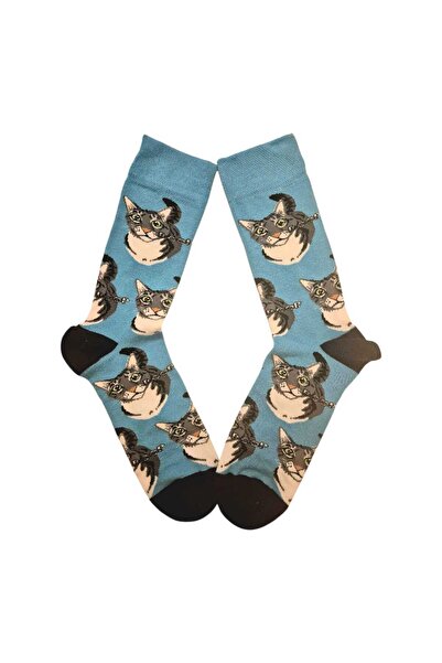 EGS TEXTILE KEDİ KARAKTERLİ UNISEX SOKET ÇORAP