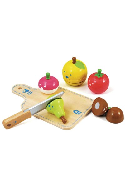 House of toys Jucarie lemn cu fructe si legume de taiat