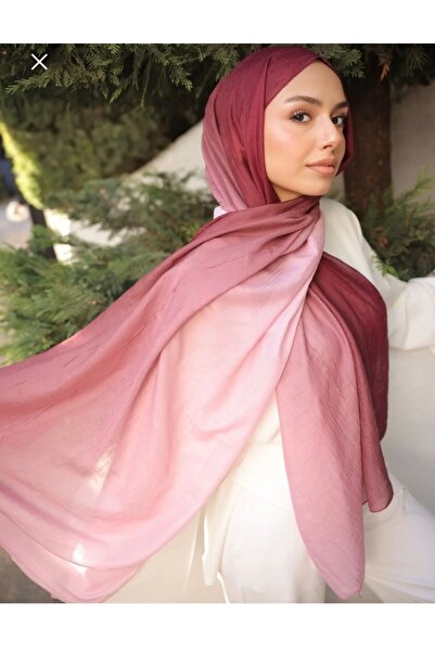 MİNELEŞARP34 Mineleşarp Gradient Two-Tone Bamboo Shawl 3-Piece Set