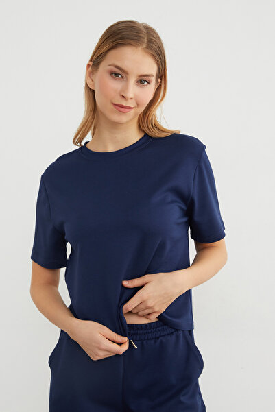 Fulla Moda Basic Crew Neck Modal T-Shirt