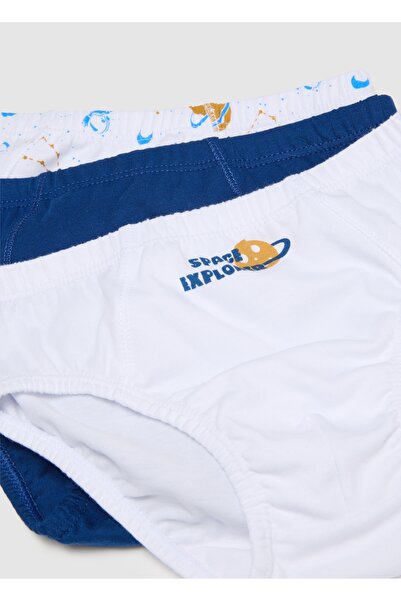 Ovs Set of 7 boys' briefs in multicolour pure cotton