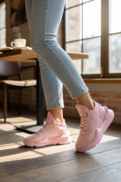 dehaine Women's Sneakers, made of eco-leather, Y3 pink