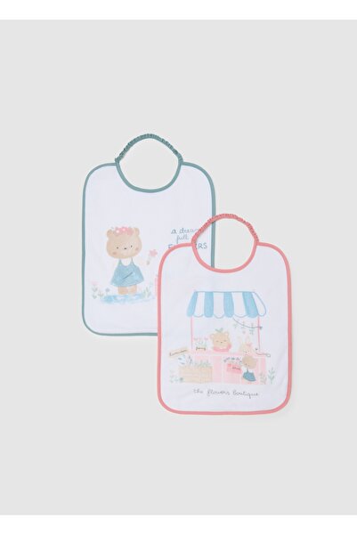 Ovs Two-pack baby bibs in multicolor cotton blend