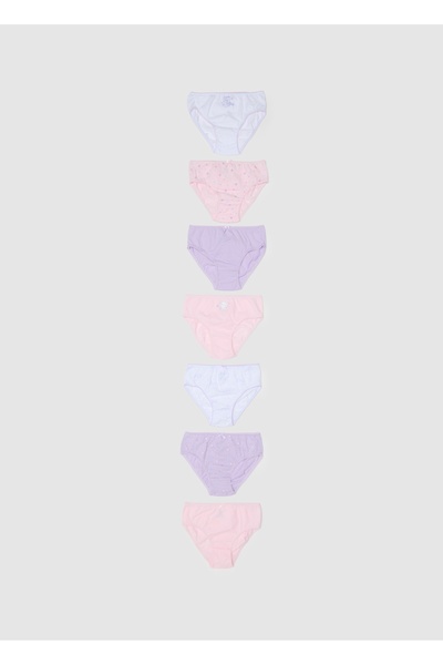 Ovs Girls' multipack set of multicolour cotton briefs in regular fit