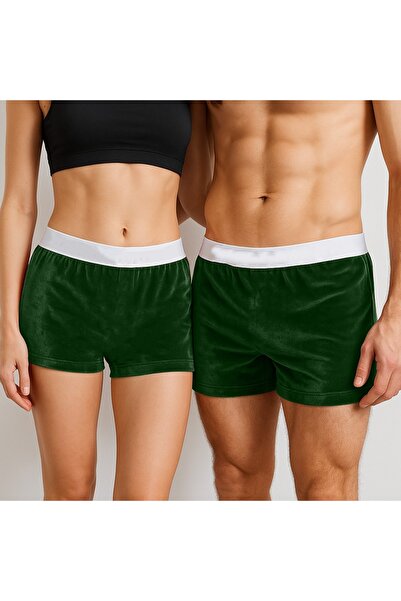 MadyaButik Women's New Year/Christmas Velvet Boxer, Gift Velvet Boxer Men's Model Mad02Ebx01