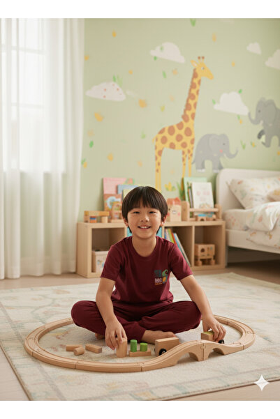 sleeproom Boy's Short-Sleeved Single Jersey Pajama Set