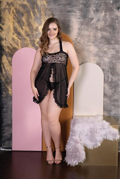 Fors Socks İkili tangalı battal boy gecelik