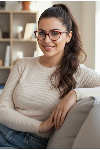 BluePepper GLAM Cat Eye Mavi Işık Filtreli Optik Cam Uyumlu Koruyucu Gözlük