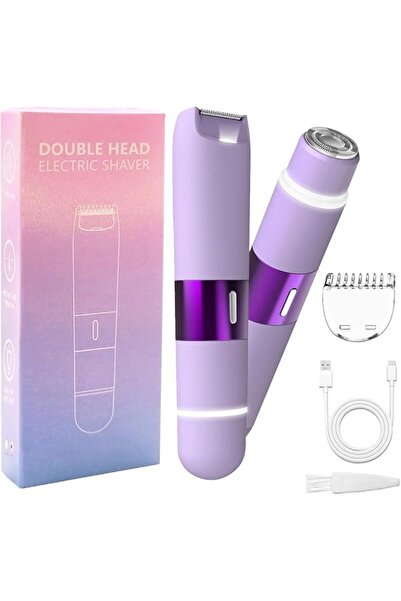 Generic ماكينة تشذيب شعر البكيني وإزالة شعر الوجه من موزاري 2 في 1 للنساء، بر...