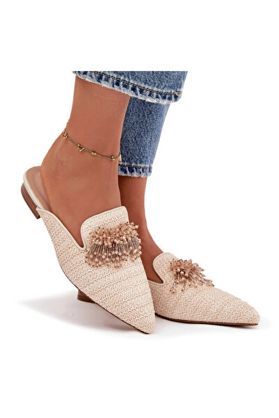 BOTO Women's slippers with decoration Beige Katrine 36